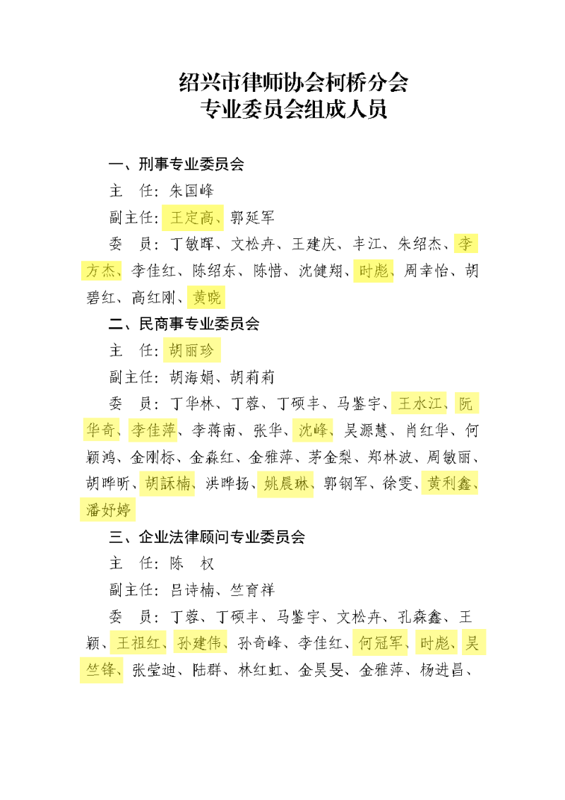 8-关于印发绍兴市律师协会柯桥分会专业委员会组成人员的通知_01